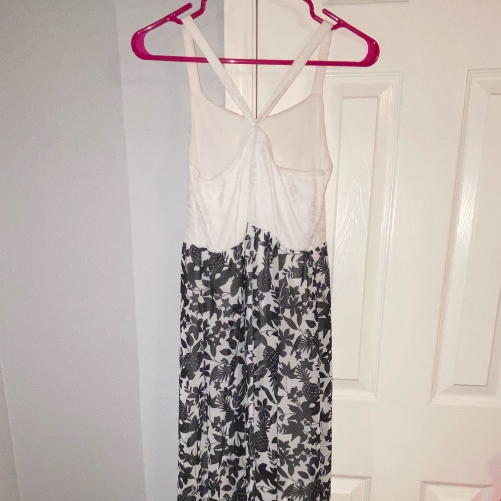 B&W Pineapple Maxi Sundress
